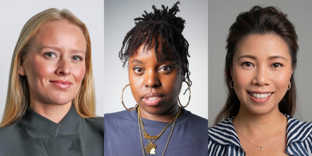PHOTO: THE·TEAM's Julia May, Sheila Mukasa and Sarah Thia